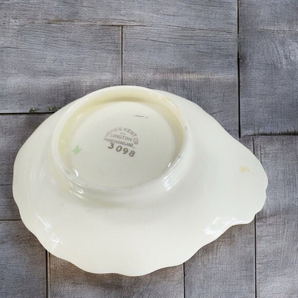 Vintage James Kent Longton Porcelain Spoon Rest Floral Pattern Painted England - Picture 3 of 15